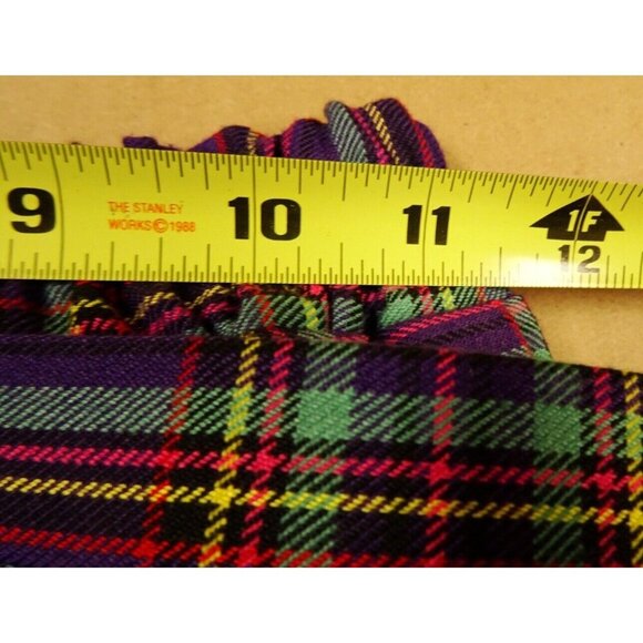 Vintage Lannie Purple Plaid Tartan Blazer and Matching Pleated Skirt Youth Sz 14 - Picture 9 of 14